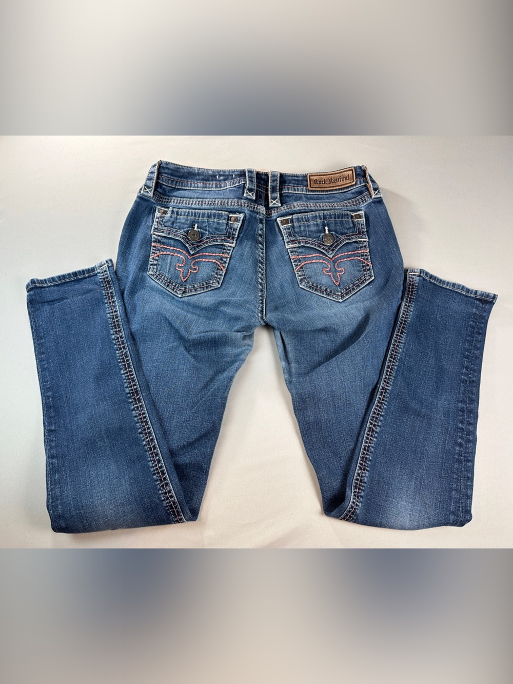 Rock Revival Women's Alivia Skinny Jeans 30 10 Flap Pocket